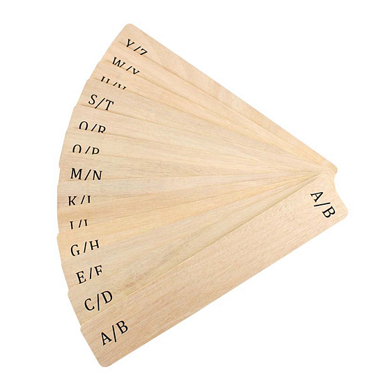 Accessory Kit MJI Audio Plywood Record Dividers 13Pcs/Set (A To Z) Wood - img.0