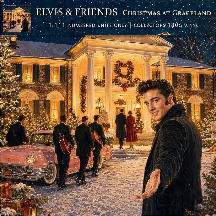 Vinyl Record Elvis Presley & Friends - Christmas at Graceland (Half-Half, 1.111 Numbered) LP - img.0