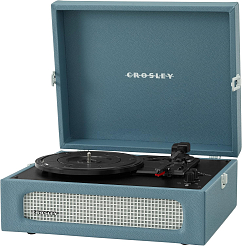 Turntable Crosley Voyager Portable With Bluetooth Out Washed Blue