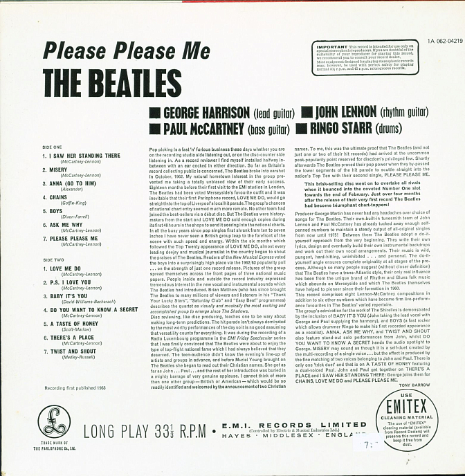 Vinyl Record BEATLES THE PLEASE PLEASE ME - img.1