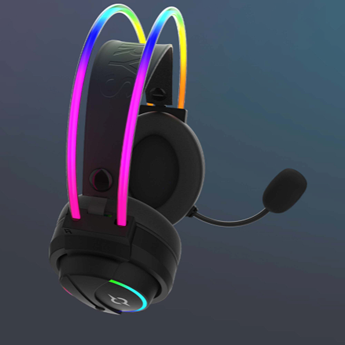 Gaming headset AQIRYS Cygnus 7.1 RGB USB Black - img.3