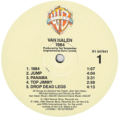 Vinyl Record Van Halen - 1984