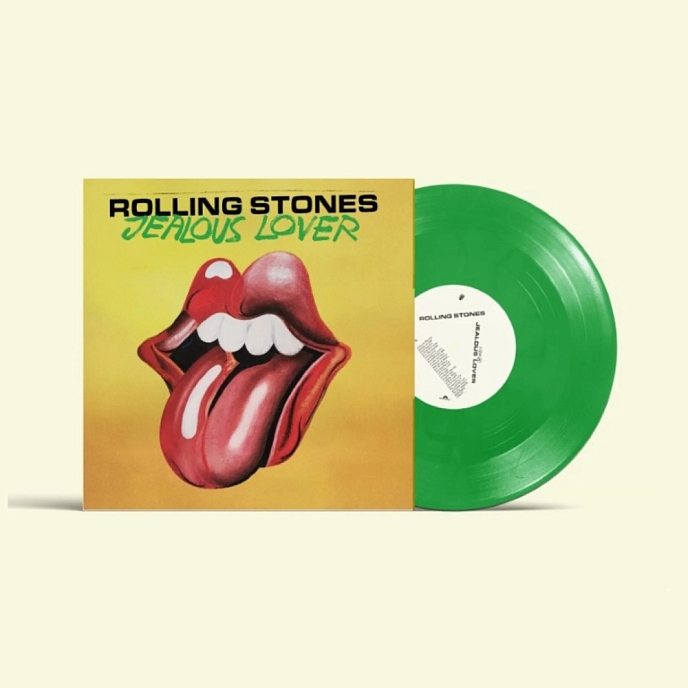 Vinyl Record Rolling Stones - Jealous Lover (10, 45 RPM, Single, Green) LP - img.5