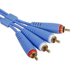 Cable UDG Ultimate Audio Cable Set 2RCA - 2RCA Straight 1.5m Blue