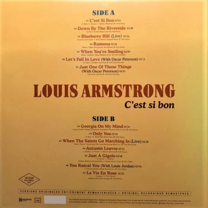 Vinyl Record Louis Armstrong - C'est Si Bon LP - img.1