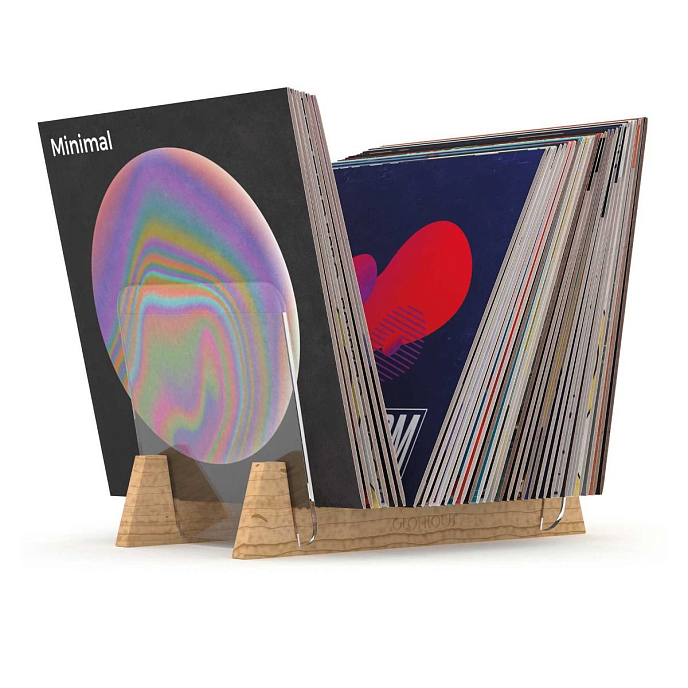 Vinyl record stand Glorious Record Stand 75 Light Wood - img.1