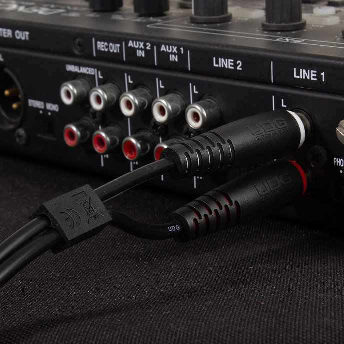 Cable UDG Ultimate Audio Cable Set 2RCA - 2RCA Straight 1.5m Black - img.3