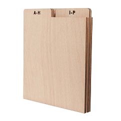 Vinyl Accessory MJI Audio Vinyl Records Divider R34 Wood