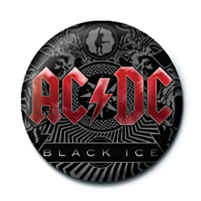 Souvenir Pyramid AC/DC (Black Ice) 25mm Button Pin Badge - img.0
