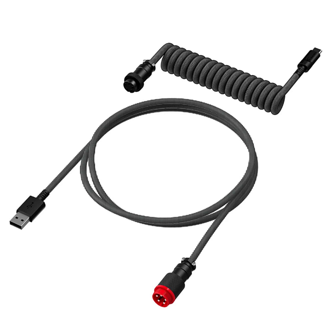 Cable HyperX Coiled Cable Gray Black 1.37m - img.1