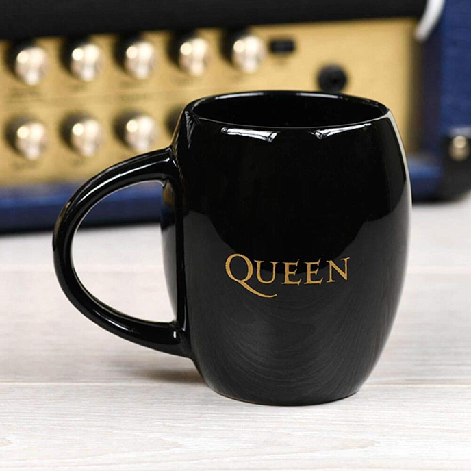 Pyramid Queen Gold Crest (Oval Mug) Black - img.2
