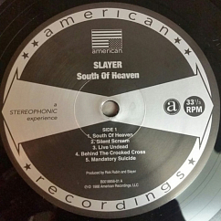 Vinyl Record Slayer - South Of Heaven LP