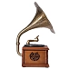 Turntable MJI Audio Gramophone Classic Bronze Horn Turntable - img.2