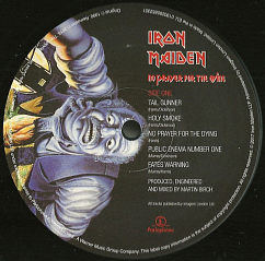 Vinyl Record Iron Maiden - No Prayer For The Dying