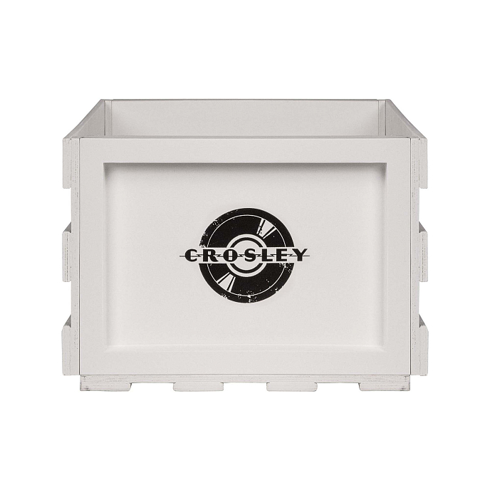 Vinyl Storage Box Crosley Record Storage Crate white - img.1