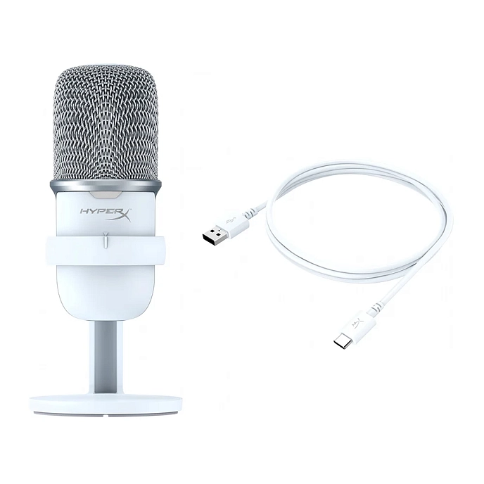 Microphone for streaming and gaming HyperX SoloCast White - img.5