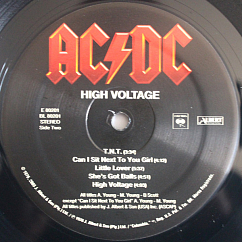 Vinyl Record AC/DC - High Voltage LP