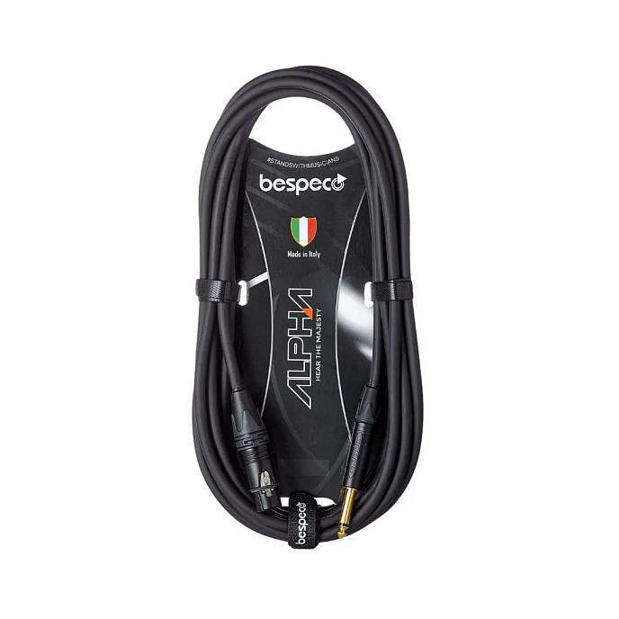 Cable Bespeco AHMA300 XLR – 6.3mm 3.0m - img.1